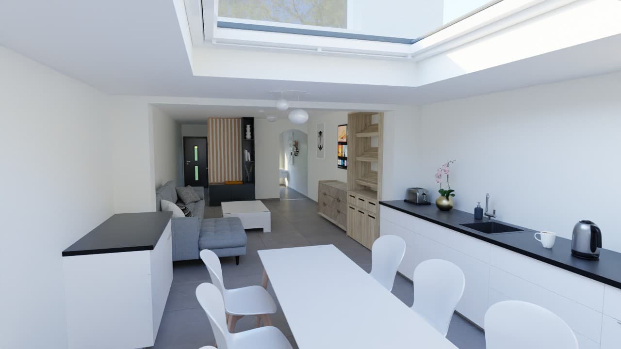 3D Render Keuken